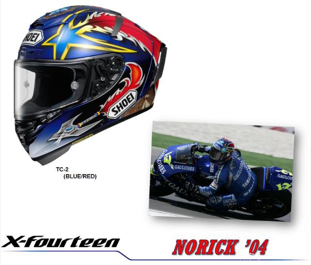 SHOEI X-Fourteen NORICK 04」阿部典史选手彩绘款上市_摩托车之家_杂闻